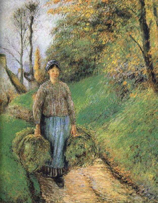 Camille Pissarro Mention hay farmer China oil painting art